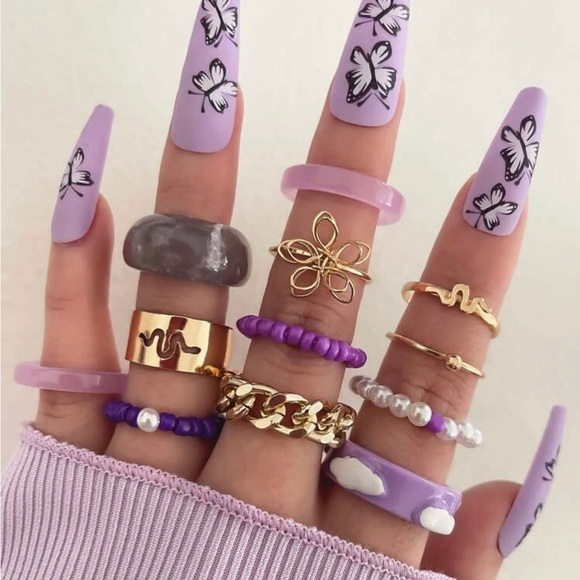 🟥Aesthetic Ring Set - Picture 1 of 4